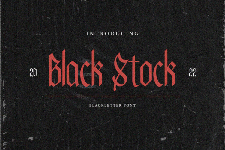 Black Stock - Blackletter Font