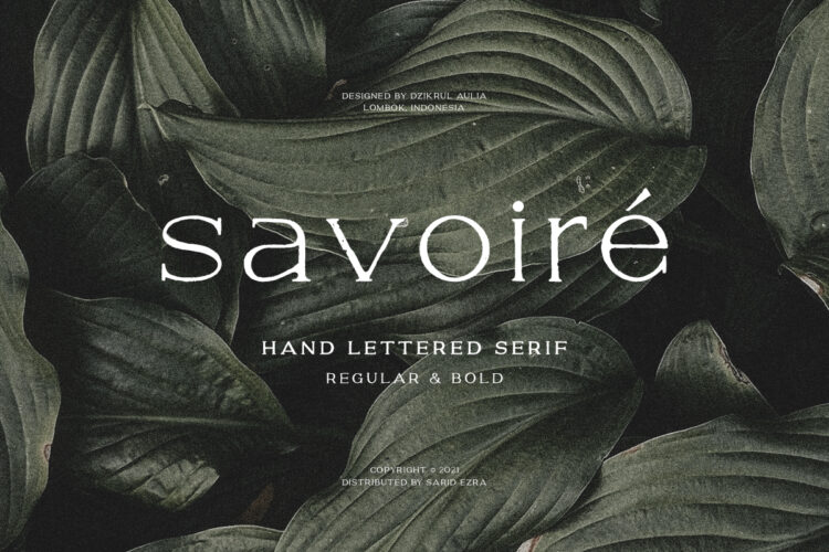 Savoire - Hand Lettered Serif