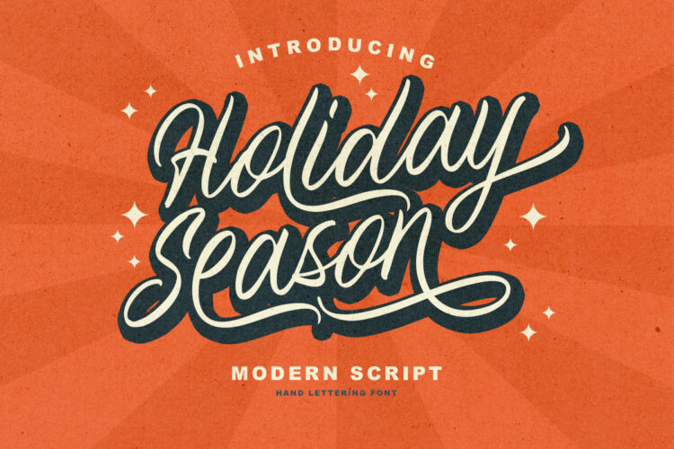 Holiday Season - Hand Lettering Font