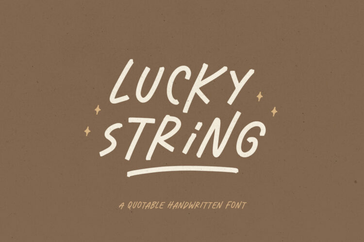 Lucky String - Quotable Font