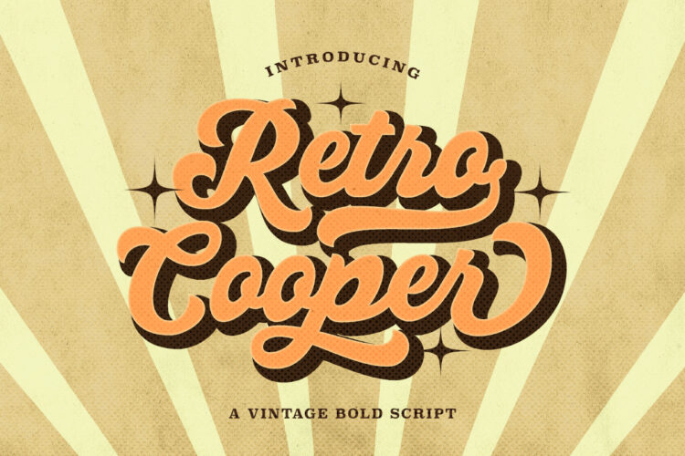 Retro Cooper - Vintage Bold Script