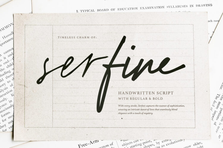 Serfine - Handwritten Script