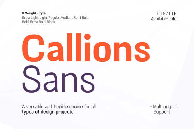 Callions - Sans Serif Family