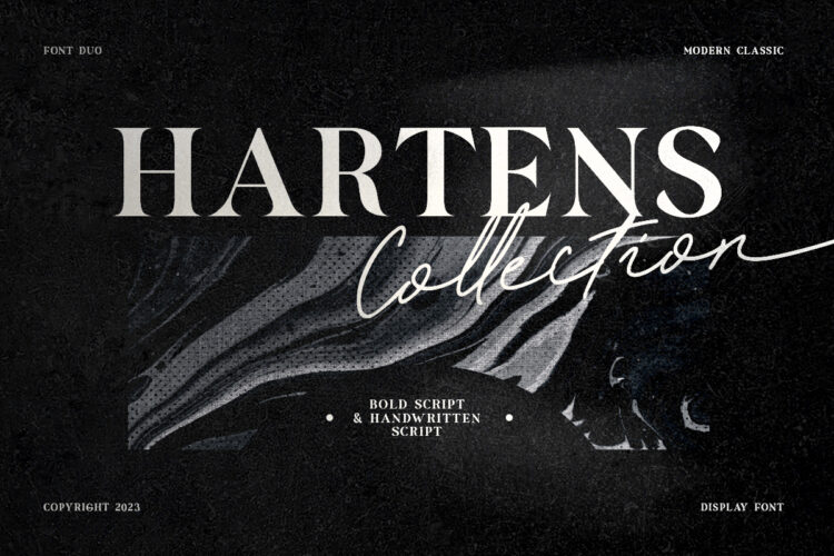 Hartens - Serif Script Font Duo