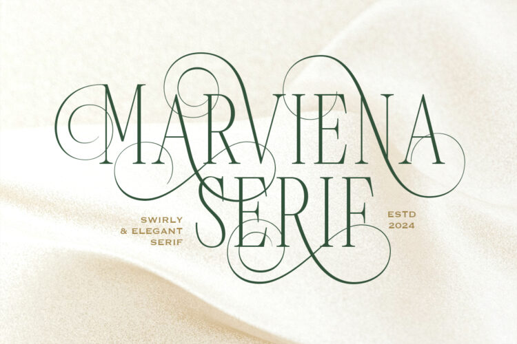 Marviena - Swirly Elegant Serif