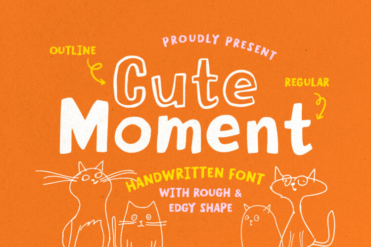 Cute Moment - Rough Handwritten Sans