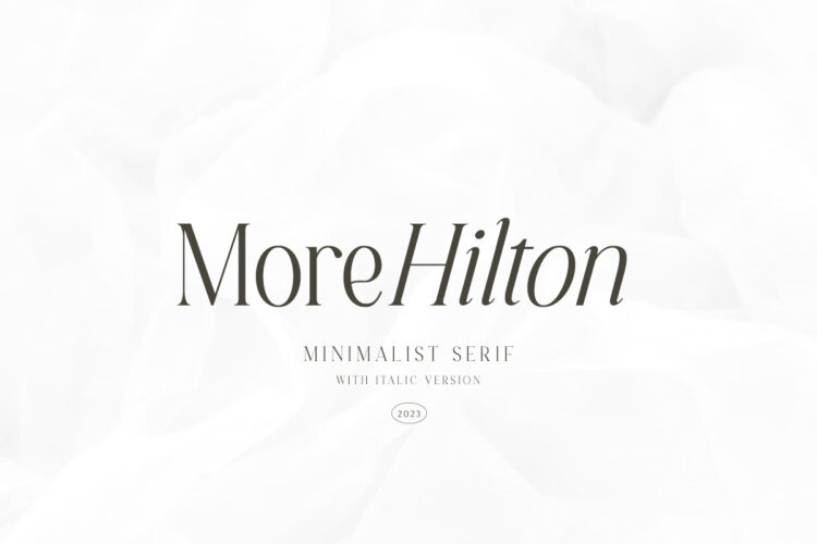 More Hilton - Minimalist Serif