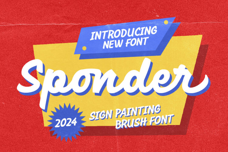 Sponder - Sign Painting Font