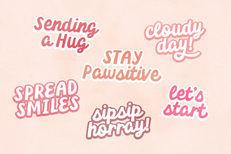 Pinky Blush - Cute Bold Script - Image 7