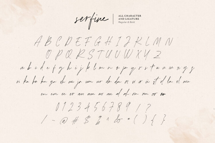 Serfine - Handwritten Script - Image 7