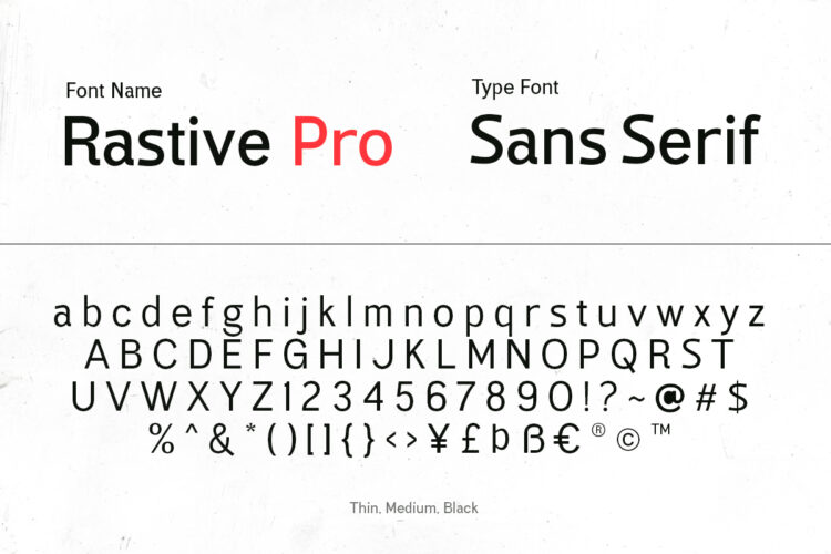 Rastive Sans Serif (9 FONTS) - Image 7