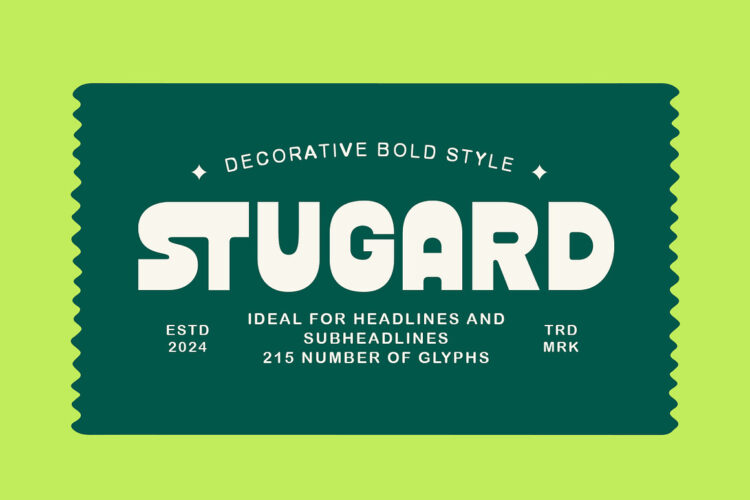 Stugard - Bold Reverse Font