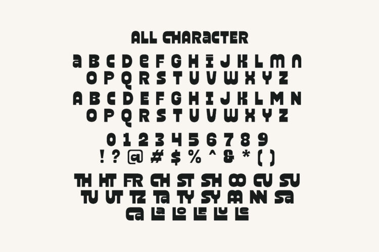 Stugard - Bold Reverse Font - Image 9