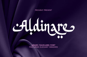 Aldinare - Bold Arabic Fauxlang Font