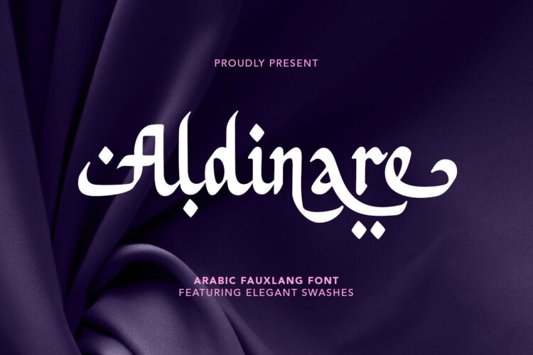 Aldinare - Bold Arabic Fauxlang Font