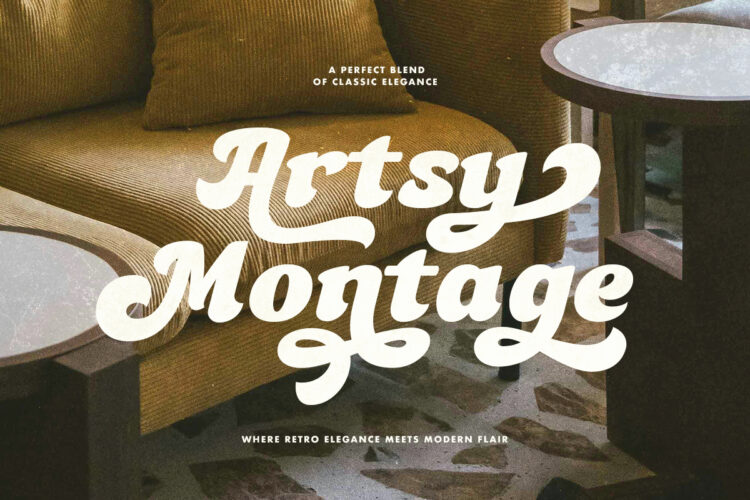 Artsy Montage - Retro Bold Font