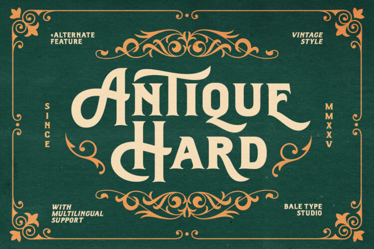 Antique Hard - Bold Vintage Font