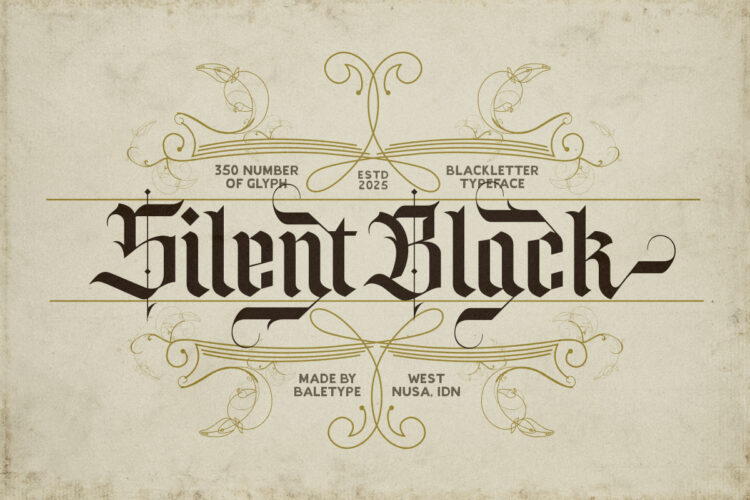 Silent Black - Stylish Blackletter