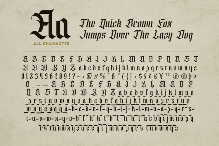 Silent Black - Stylish Blackletter - Image 9
