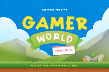 Gamer World - Fun Font Duo