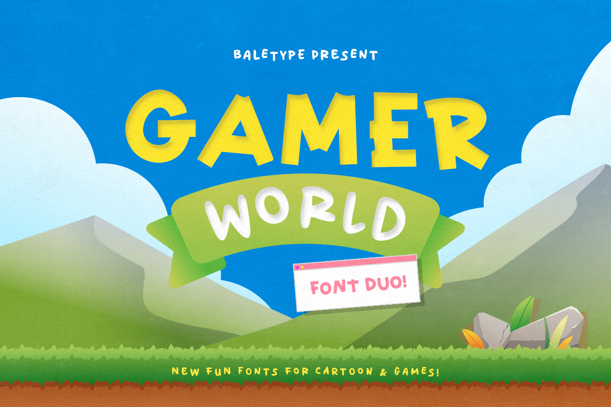 Gamer World - Fun Font Duo