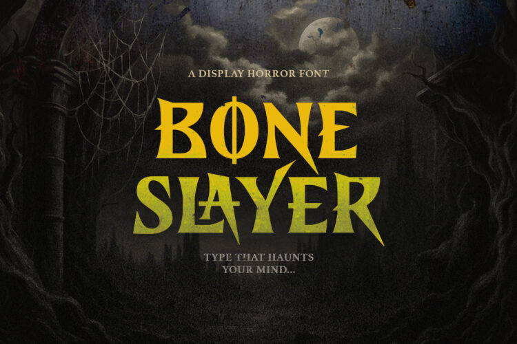 Bone Slayer - Creepy Bold Font