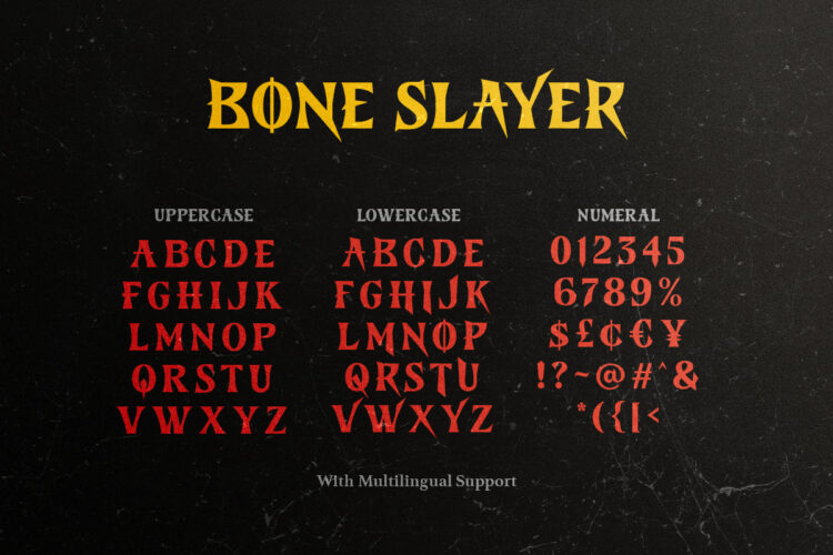 Bone Slayer - Creepy Bold Font - Image 3