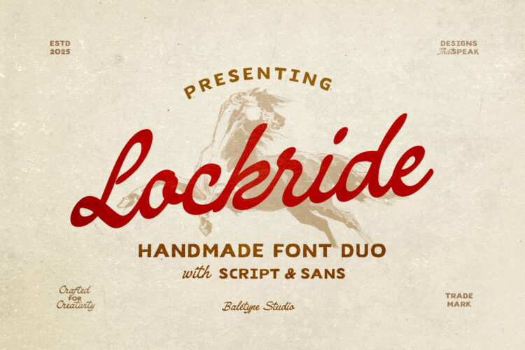 Lockride - Vintage Font Duo