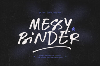 Messy Binder - Handwritten Font