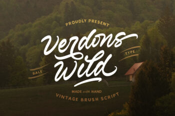 Verdons Wild - Vintage Brush Script