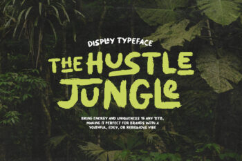 Hustle Jungle - Ligature Rough Font