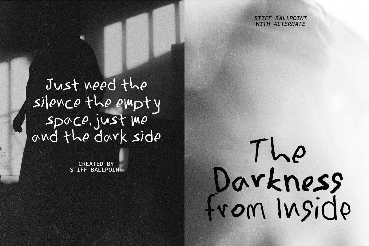 Stiff Ballpoint - Messy Handwritten - Image 7