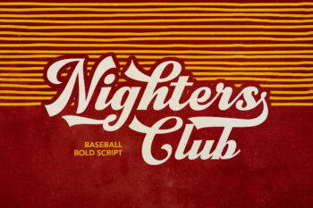 Nighters Club - Baseball Bold Script