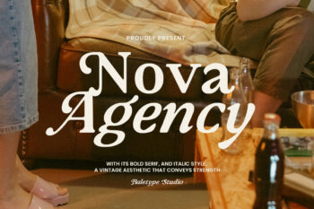 Nova Agency - Bold Retro Serif