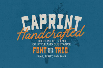 Caprint - Handcrafted Font Trio