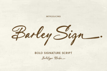 Barley Sign - Bold Signature Script