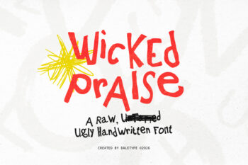 Wicked Praise - Rough Ugly Font