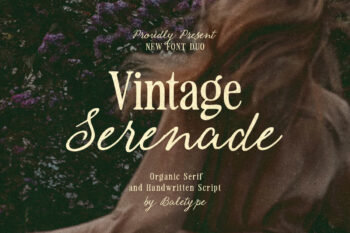 Vintage Serenade - Organic Font Duo