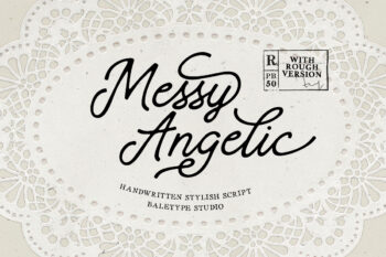 Messy Angelic - Handwritten Script