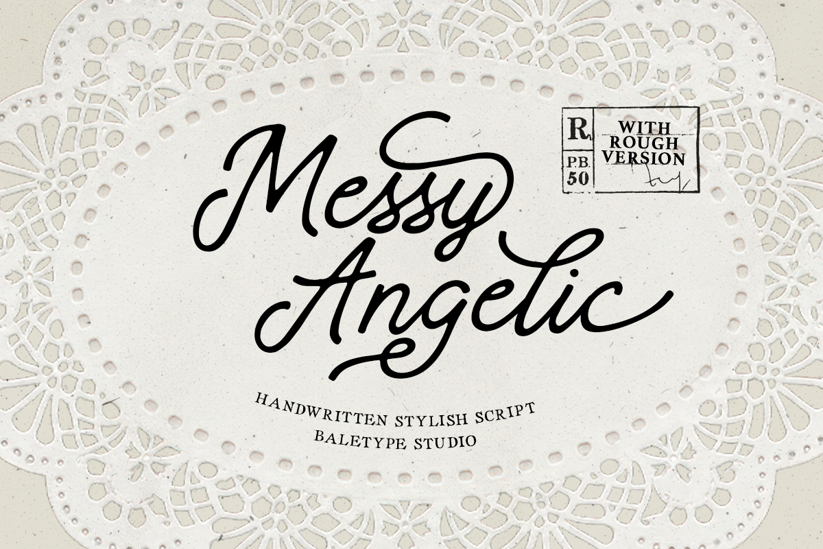 Messy Angelic - Handwritten Script