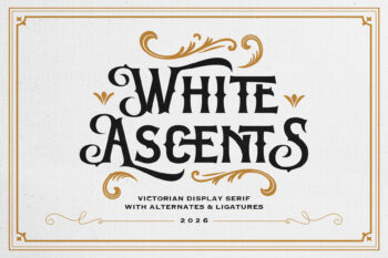 White Ascents - Victorian Serif