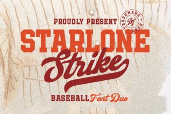 Starlone - Baseball Font Duo