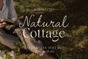 Natural Cottage - Handmade Font Duo