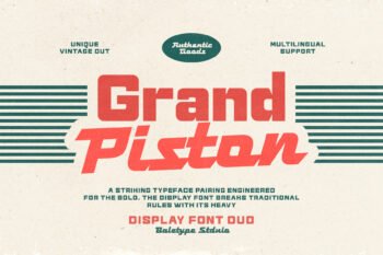 Grand Piston - Display Font Duo
