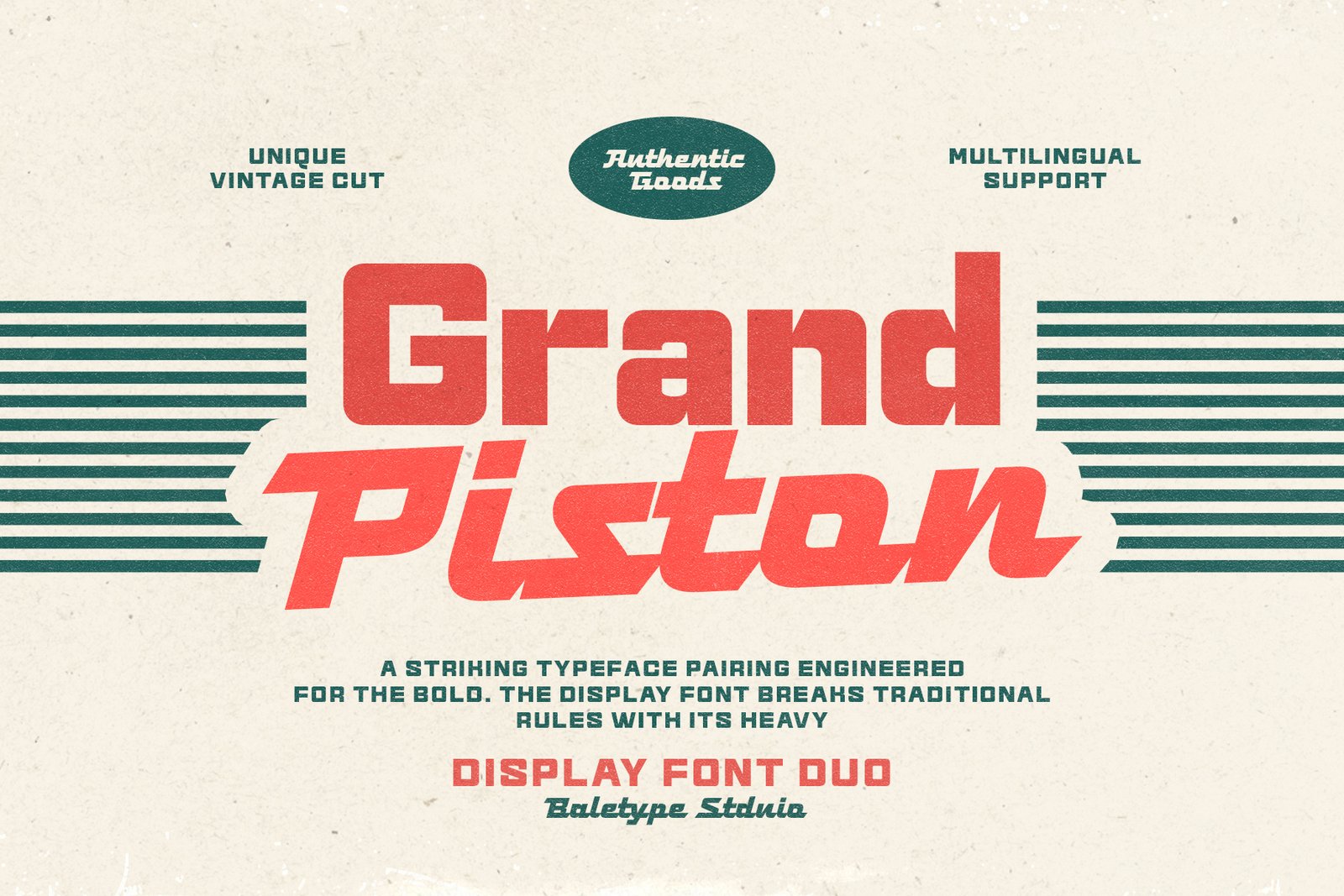 Grand Piston - Display Font Duo