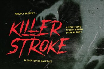 Killer Stroke - Horror Brush Font